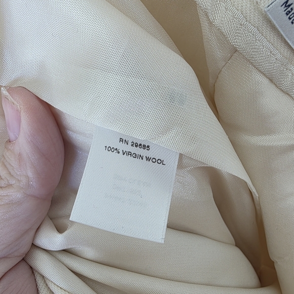 NWT Pendleton Petite Cream Virgin Wool Career Essentials slacks Size 16 16p - Picture 6 of 7